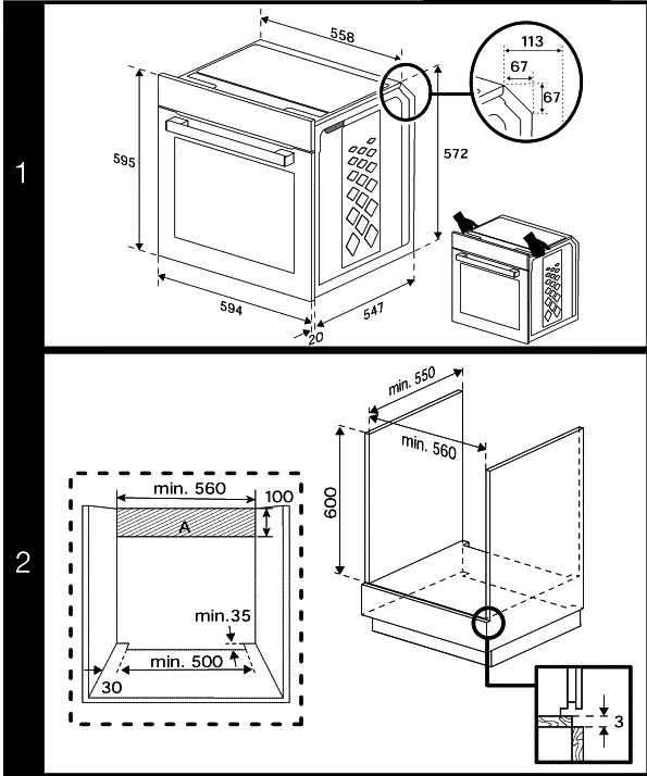 Встраиваемая электрическая печь Beko BCBIMA17400KSBS Photo 5