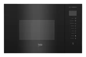 Встраиваемая микроволновая печь с грилем Beko BMGB 25353 B объемом 25 л, мощностью 900 Вт, сенсорным управлением, светодиодным дисплеем и черным корпусом