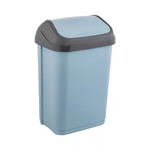 Waste bin keeeper Swantje 10 L rotating lid, blue, 25.5 x 19 x 38 cm