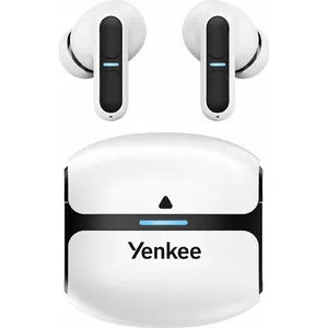 Bezvadu TWS austiņas YENKEE YHP 9BT WE – True Wireless Stereo, uzlādes futlāris, iekšējās austiņas