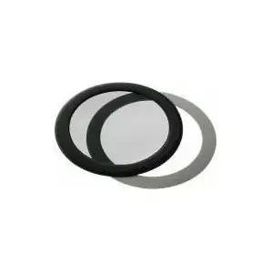 Putekļu filtrs DEMCiflex DF0015 datoru korpusam, apaļš 109 mm (melns)
