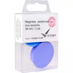 Magnet for Whiteboards Victory 38 mm, mixed colors, pack of 2