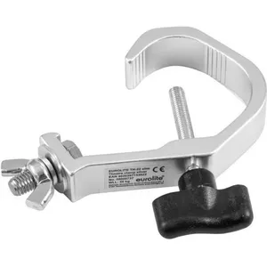 Theater hook EUROLITE TH-22 Slim Silver — slim theater hook for mounting stage curtains and drapes