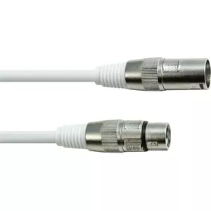 DMX cable EUROLITE XLR 3-pin 5 m white