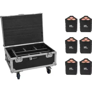 Lighting set EUROLITE 6x AKKU IP TL-3 QCL with case and charging function