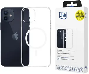 Protective clear MagCase Pro case 3MK for Apple iPhone 12 / 12 Pro — transparent, slim design