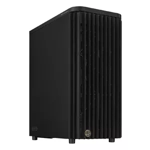 PC case ASUS ProArt PA401 Wood METAL PWM Tower Black — ATX, 2x160mm front, 1x120mm rear, GPU 315 mm, PSU up to 170 mm, 2x3.5" + 2x2.5", USB-A 2x, USB-C 1x