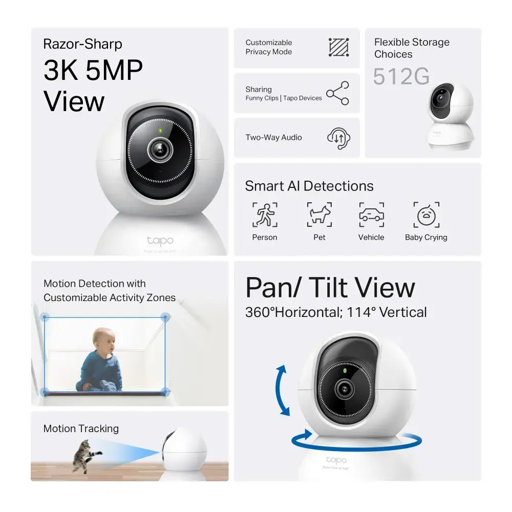 TP-Link Tapo C230 IP kamera 5 MP Photo 3