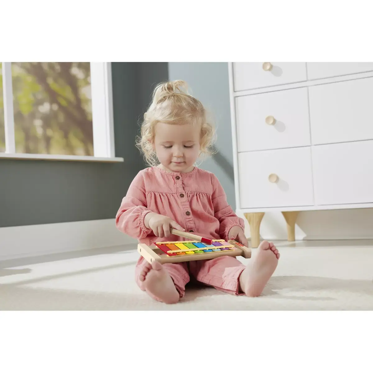 Игрушечный музыкальный инструмент Fisher-Price Деревянный ксилофон Photo 12