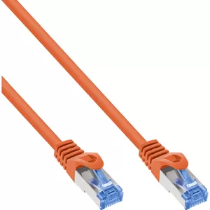 Сетевой кабель InLine 72633O RJ-45 Cat6a 0.3м Оранжевый