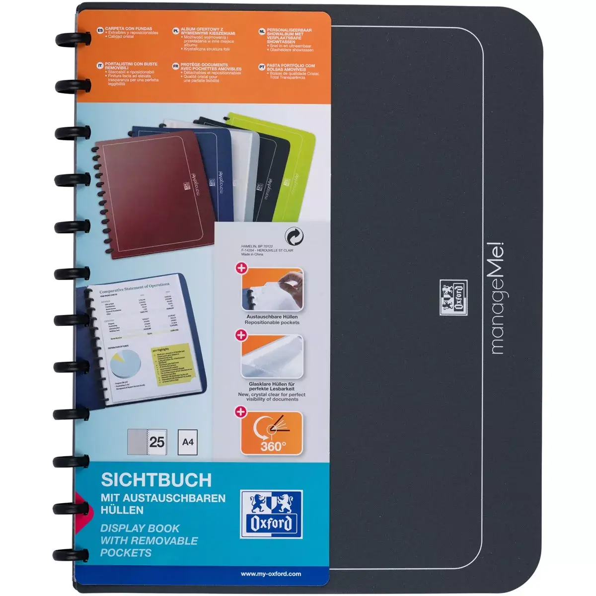 Ring Binder Oxford 100205607 Photo 2