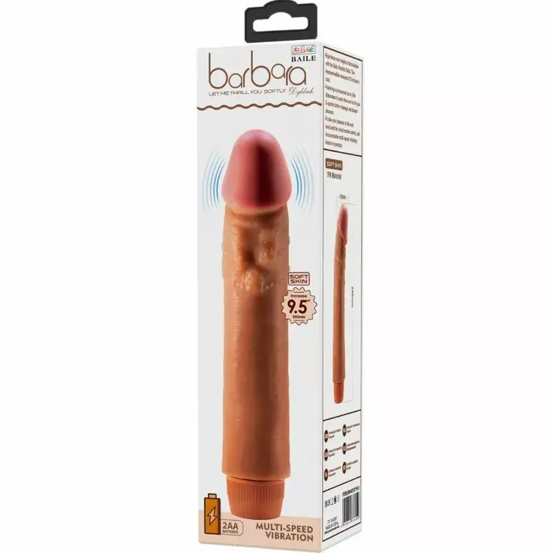 Vibrators BAILE Silicone Mulatto 24 cm Photo 6