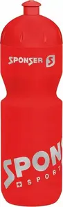 Sponser Bidon 750 ml sporta ūdens pudele, sarkana/sudrabota