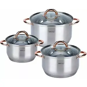 Cookware set KingHoff KH-1762 — 6-piece pot and pan set