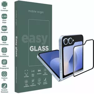 Защитное стекло Mobile Origin EasyGlass для Samsung Galaxy Z Flip6 — закалённая плёнка