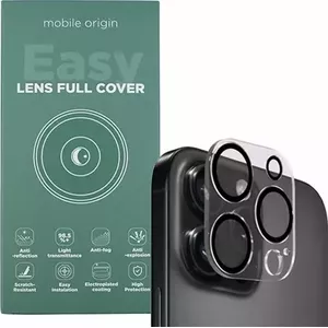 Защитное стекло MOBILE ORIGIN Easy Lens Full Cover для iPhone 13 Pro / 13 Pro Max, прозрачное
