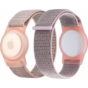 Protective Nylon Case with Pink Strap for Apple AirTag — MOBILE ORIGIN