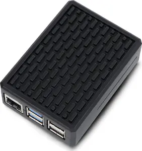 Aluminum Case for Raspberry Pi 5 — black, OEM protective enclosure