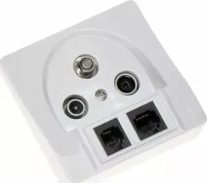 GNIAZDO KOŃCOWE GAR-SAT/2RJ R-TV SAT+RJ45+RJ11