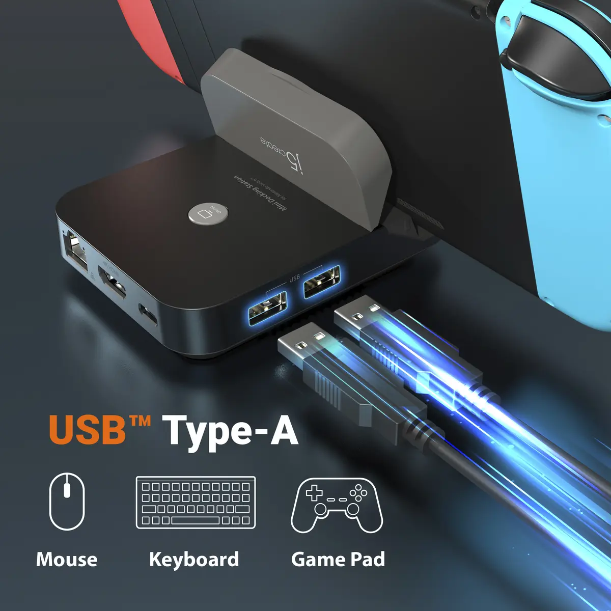 j5 create JCD620 Mini Docking Station for Nintendo Switch Photo 7