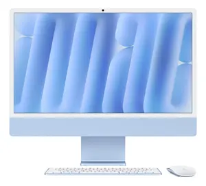 Apple iMac All-in-One PC Apple M M4 23.5" 4.5K 4480 x 2520 pixels 16 GB RAM 256 GB SSD macOS Sequoia Wi-Fi 6E Blue