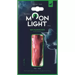 Mitras kaķu kārums MOONLIGHT Dinner Rabbit Fillet 22 g maisiņš — pieaugušajiem, truša garša, mitrums 65%, olbaltumvielas 24.3%