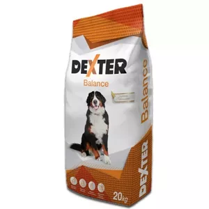 Sausais barība suņiem HURTOWNIA KARM DEXTER Balance lielām šķirnēm, gaļa, pieaugušiem, 20 kg, 24% olb., 9.5% tauk.