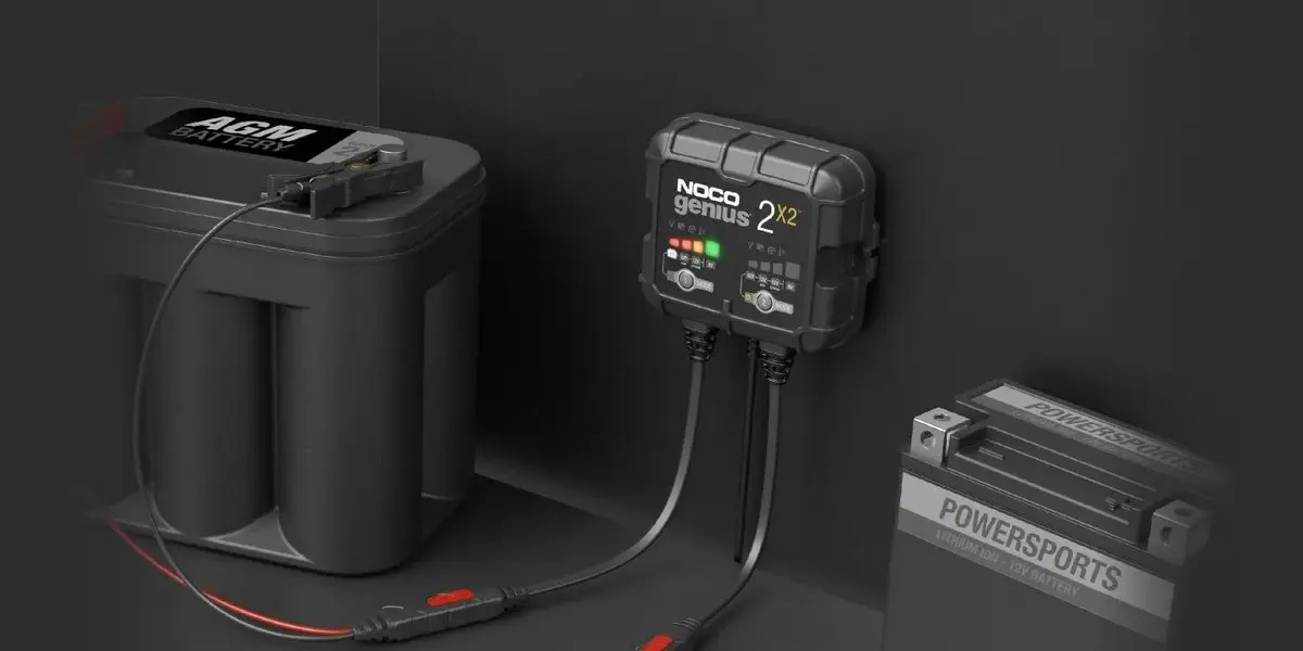 Battery charger NOCO GENIUS2X2 4A 2-bank Photo 3