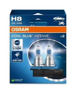 Ledvance H8 12V 35W PGJ19-1 Cool Blue Intense NextGen 5000K Set of 2 Halogen Bulbs