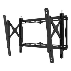 Floor TV stand B-TECH BT8443/B for 190.5 cm (75") screens, 35 kg capacity, VESA up to 650×400 mm, black