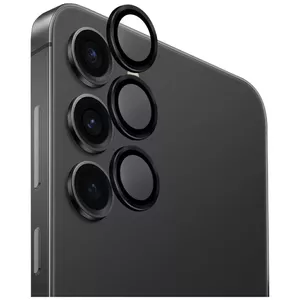 Phone Camera Lens Mount Cover Uniq for Samsung Galaxy S25+ — Aluminum, Black