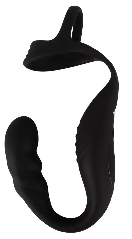 Массажёр простаты Rebel Silicone Black — два мотора, пульт Photo 4