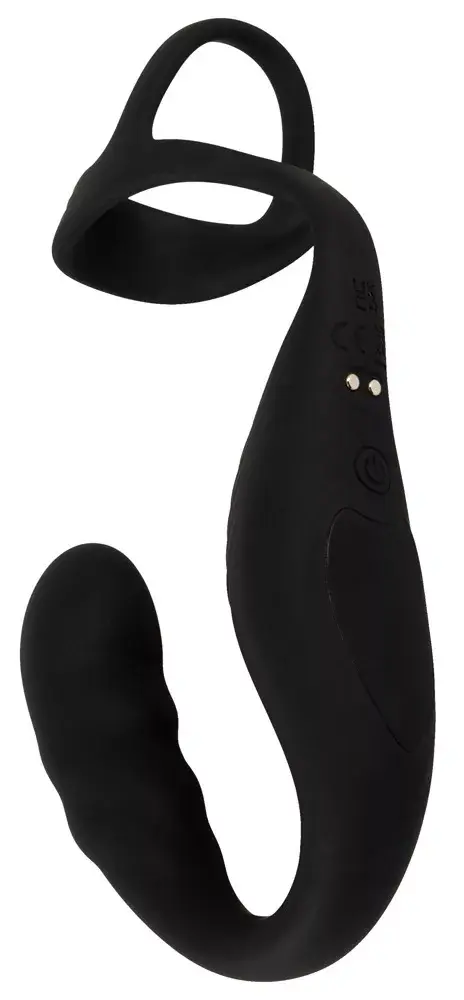 Массажёр простаты Rebel Silicone Black — два мотора, пульт Photo 5