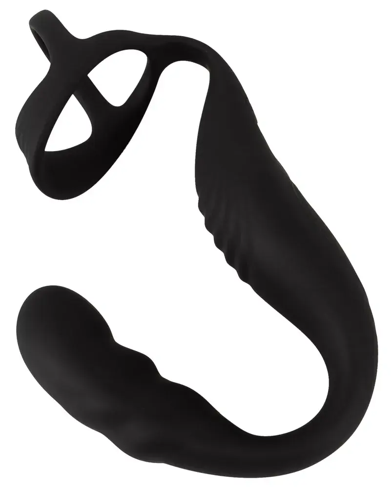 Массажёр простаты Rebel Silicone Black — два мотора, пульт Photo 7