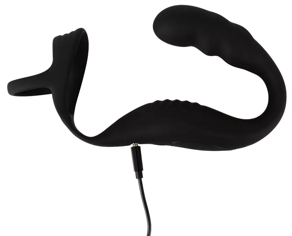 Массажёр простаты Rebel Silicone Black — два мотора, пульт Photo 12