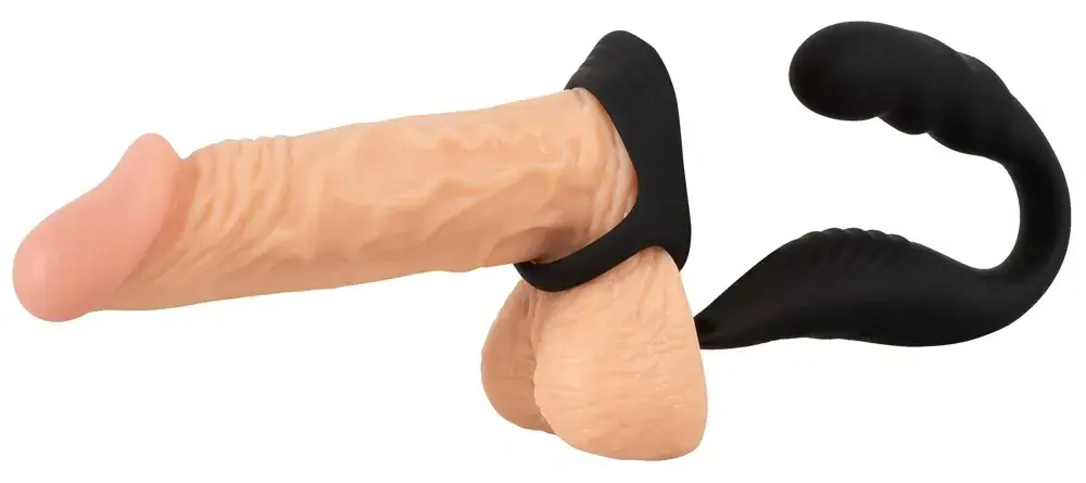 Массажёр простаты Rebel Silicone Black — два мотора, пульт Photo 15