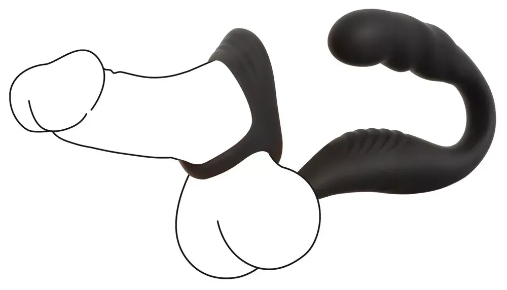 Массажёр простаты Rebel Silicone Black — два мотора, пульт Photo 16