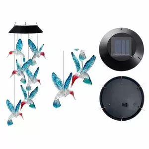 Солнечная лампа LEANToys Hummingbirds LED Colorful – уличная садовая декоративная лампа на солнечной батарее