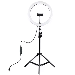 Светильник-кольцо Puluz PKT3063B 30 см настольный с креплением на штатив и USB