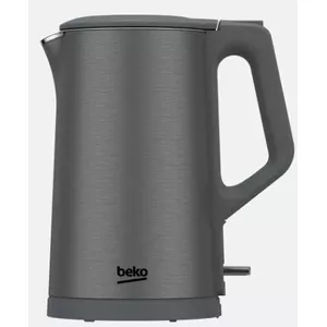 Electric kettle BEKO WKM7322DX 1.7 L 2200 W Stainless Steel, internal gauge, scale filter