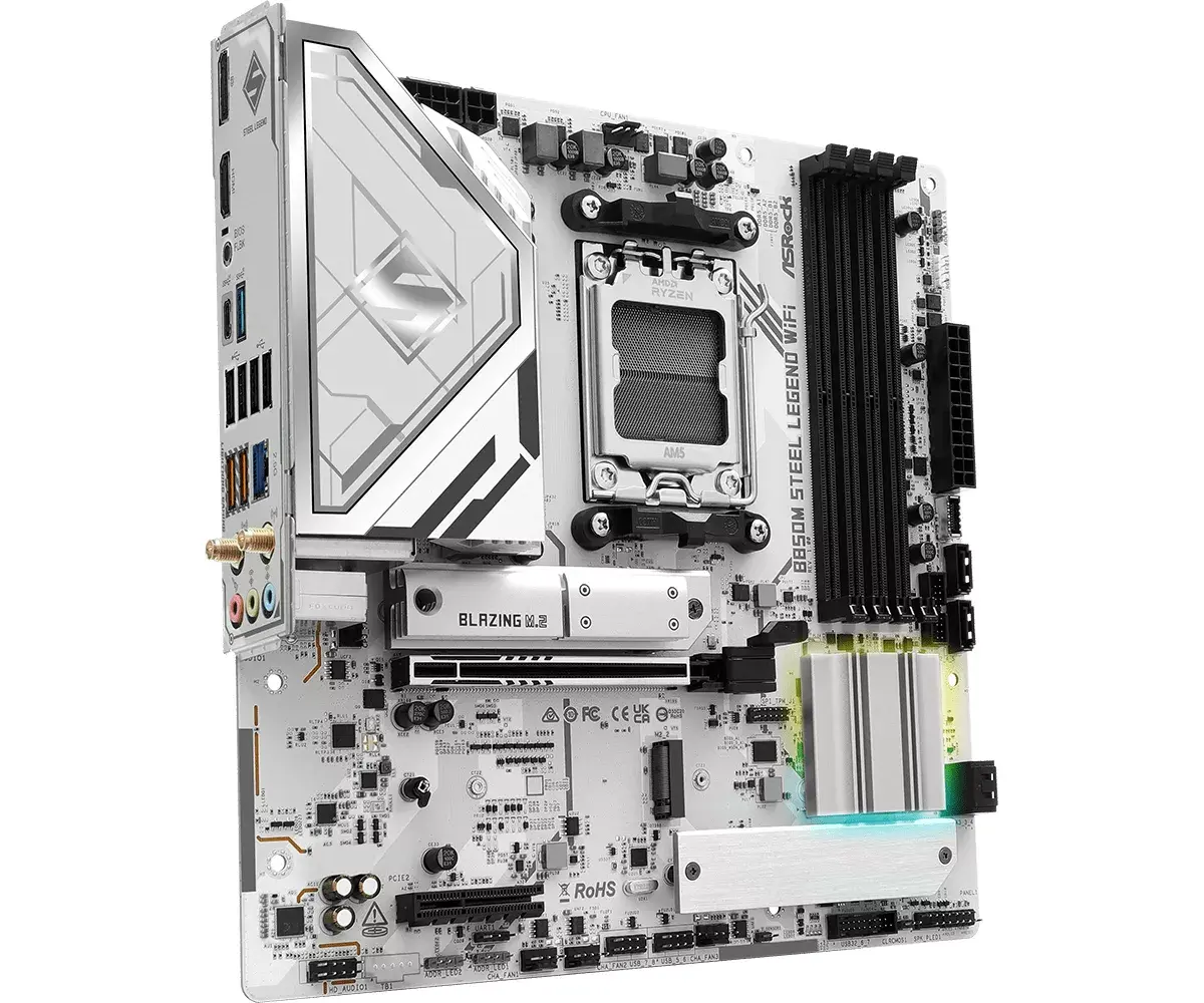 ASRock B850M Steel Legend WiFi microATX mātesplate Photo 3