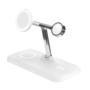 HYPER HJ3004WHGL PDA/mobīlo telefonu lādētājs Austiņas, Viedtālrunis, Viedais rokas pulkstens Smartwatch Sudrabs, Balts Līdzstrāvas, USB Bezvadu lādēšana Ātrā uzlāde Iekštelpas