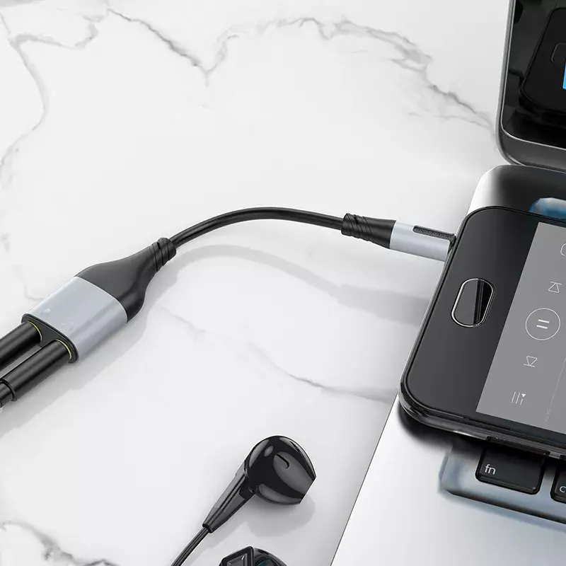 Borofone BL19 3.5mm 2-in-1 audio cable Photo 7