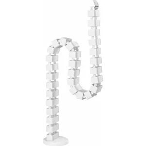Cable organizer WP Adjustable cable cover, white, 1.3 m