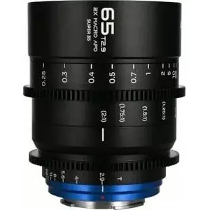 Kinolēca Venus Optics Laowa VE6529SEC — 14 elementi/10 grupas, tuvākais fokus. 0,07 m, palielinājums 2×, melna