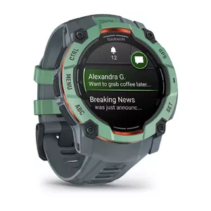 Smartwatch GARMIN Instinct 3 AMOLED — 50 mm case, AMOLED 1.3", GPS/GLONASS/Galileo, 10 ATM, 24-day battery