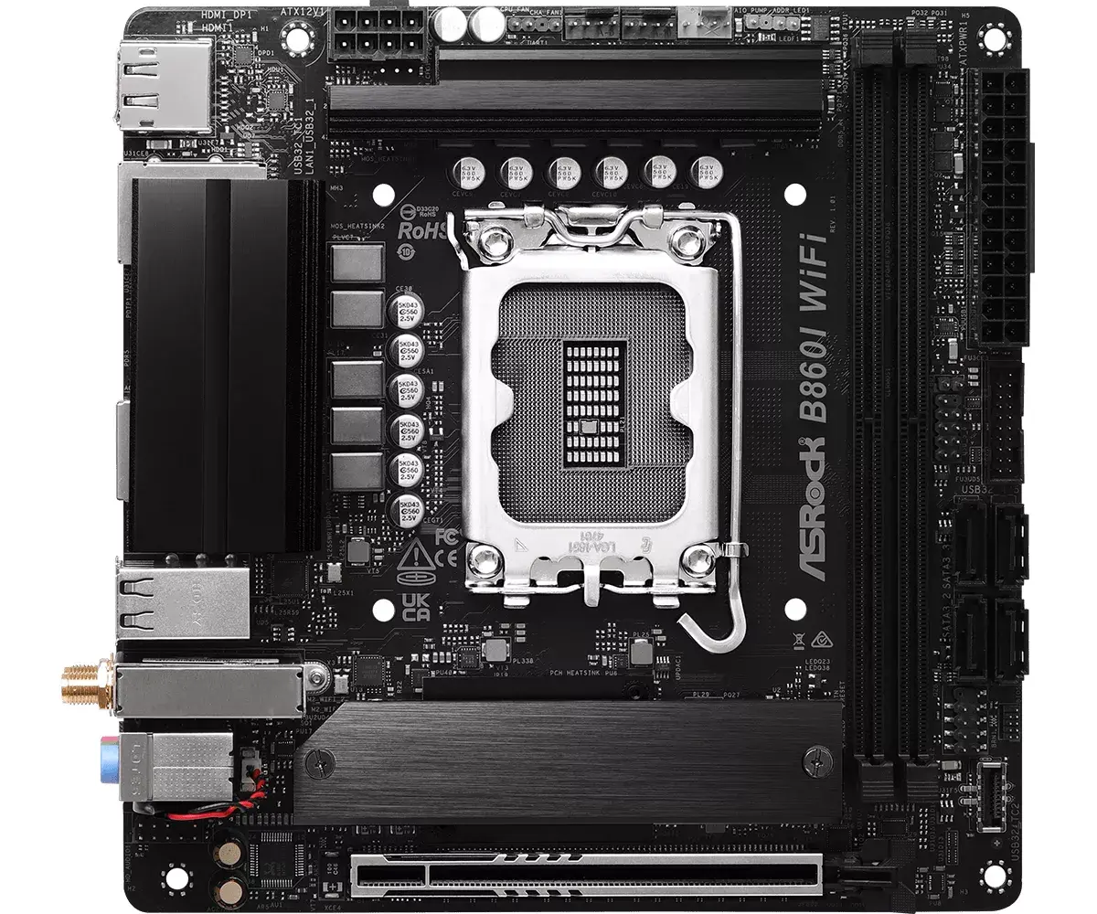 Материнская плата ASRock B860I WiFi mini ITX Photo 3