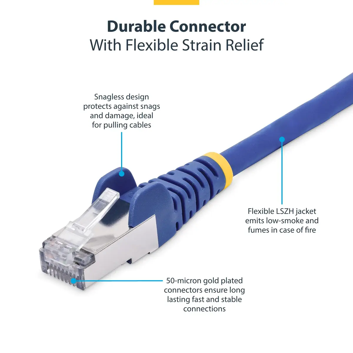 StarTech Cat8 Ethernet kabelis 2m zils S/FTP NLBL-2M-CAT8-PATCH Photo 5