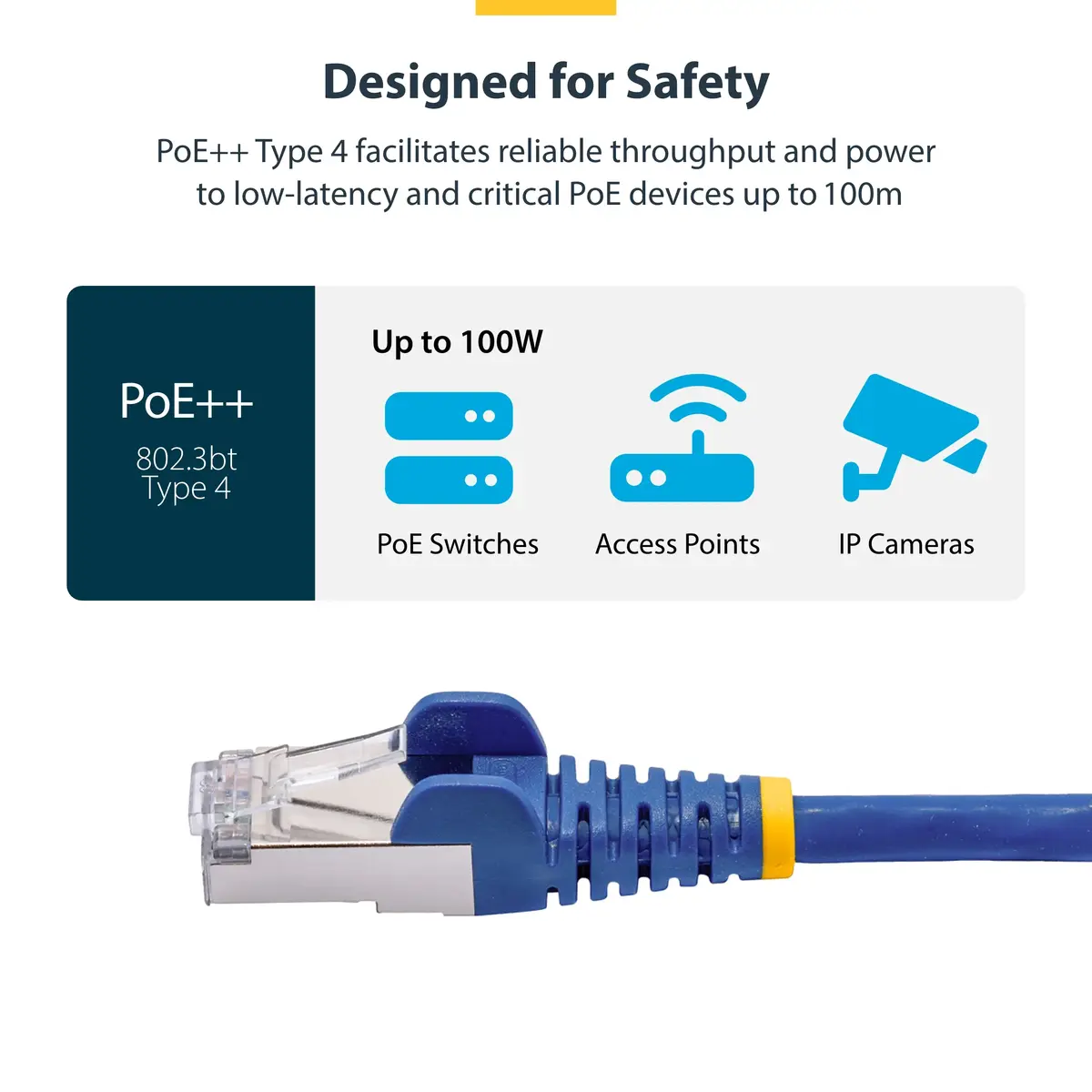 StarTech Cat8 Ethernet kabelis 2m zils S/FTP NLBL-2M-CAT8-PATCH Photo 7