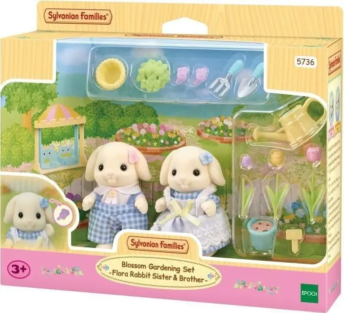 Epoch Sylvanian Families Blossom Gardening Set — Кролики Флора Photo 7